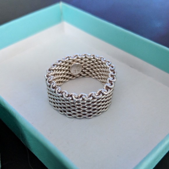 Tiffany & Co. Jewelry - Tiffany & Co. Sterling Silver Mesh Ring